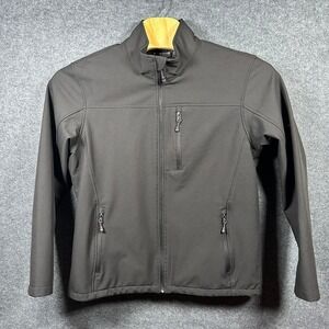 Swiss Tech Men's Gray Softshell Jacket Full Zip Size L Large